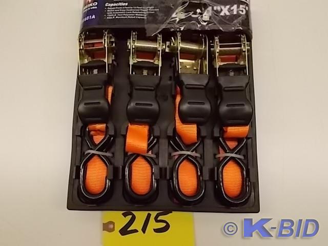 (4) Neiko Ratchet Straps, (1) Is Mi...
