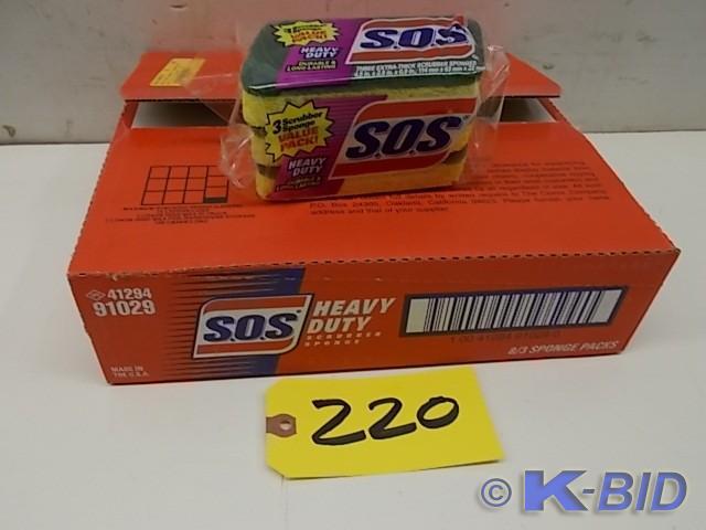 (8) 3 pks. SOS H.D. Sponges