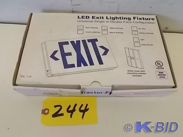 LED Exit Light, New
