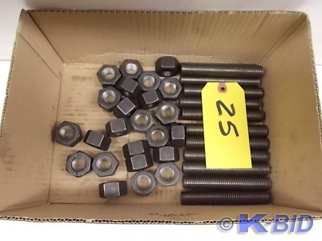 (12) 34-10 x 4 Stud &amp (24) Nut...
