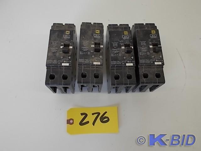 (4) Square D 20 Amp Breakers