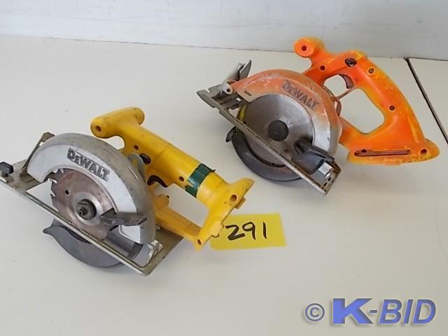 (2) Dewalt 18 Volt Circular Saws, C...