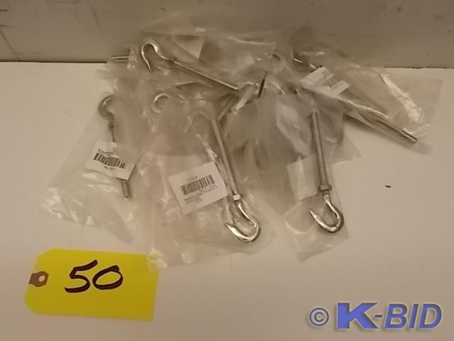 (25) 6 Stainless Steel Hook End Tu...
