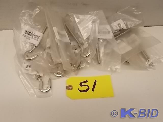 (25) 6 Stainless Steel Hook End Tu...
