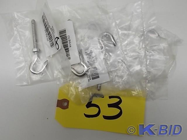 (8) 4 Stainless Steel Hook End Tur...