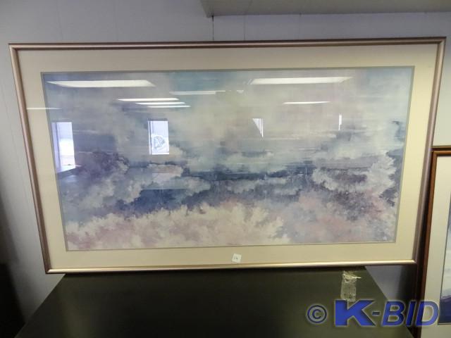 lot 114 image: 55 x 32 framed art print