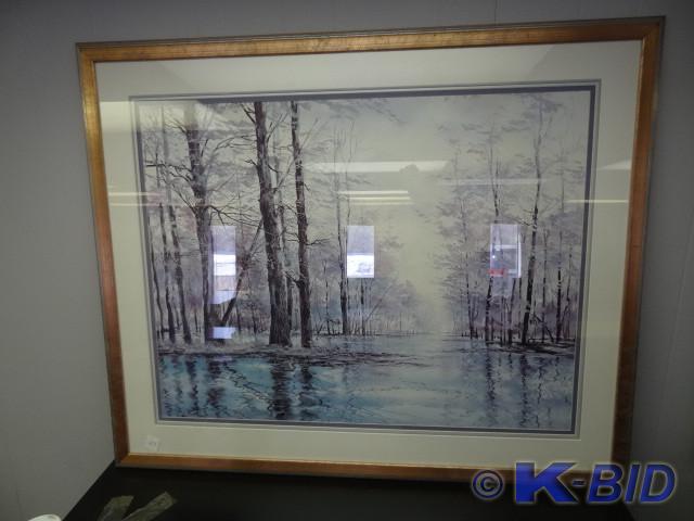 lot 117 image: 45 x 37 framed art print