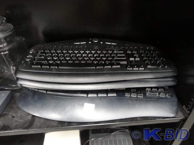 lot 129 image: 3 logitech and 1 Microsoft wireless...