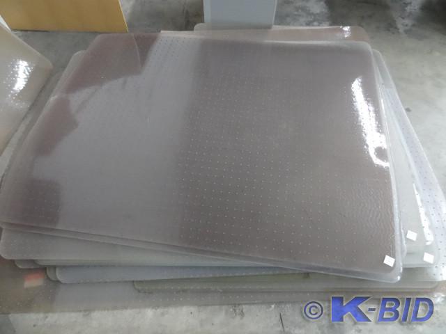 lot 272 image: 46 x 60 chair mat. Qty 2