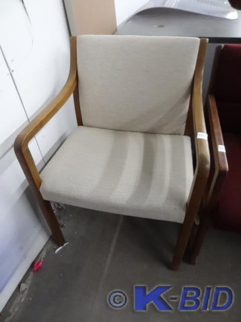 lot 284 image: Wood framed side chair