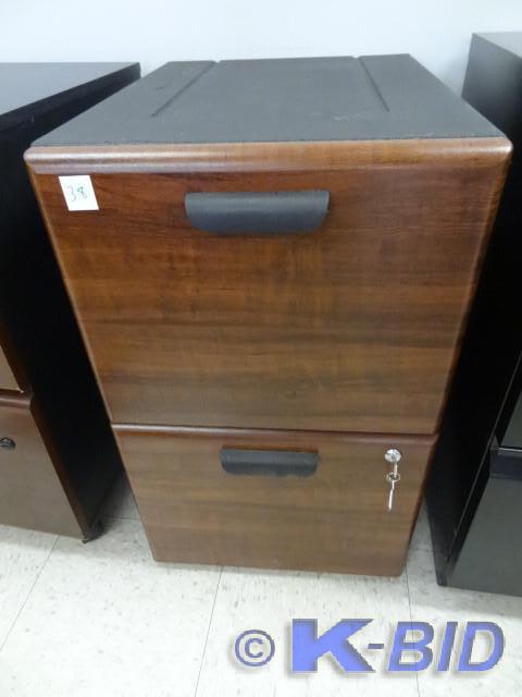 lot 38 image: Poly with wood front drawer file ca...