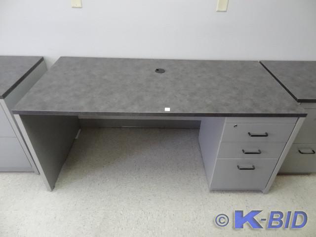 lot 4 image: 64 x 30 x 30 laminate office desk. ...