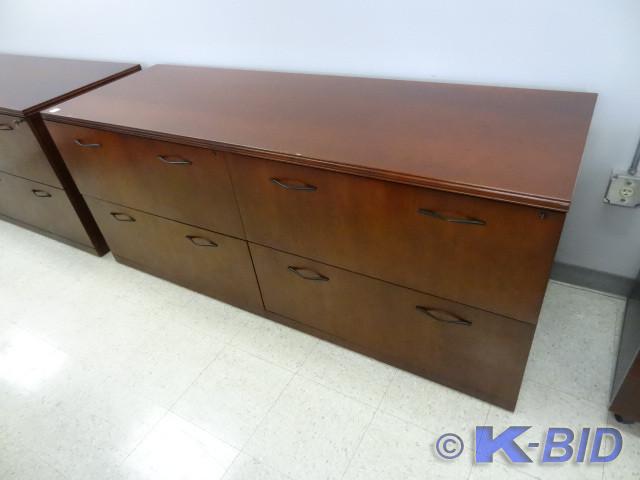 lot 40 image: 4 drawer lateral file credenza.. 72...