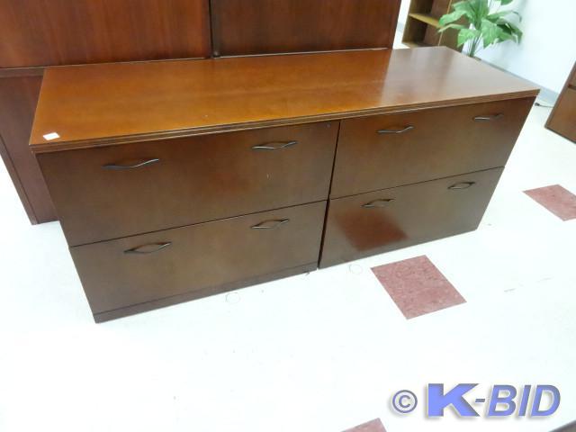 lot 57 image: 4 drawer lateral file credenza.. 72...