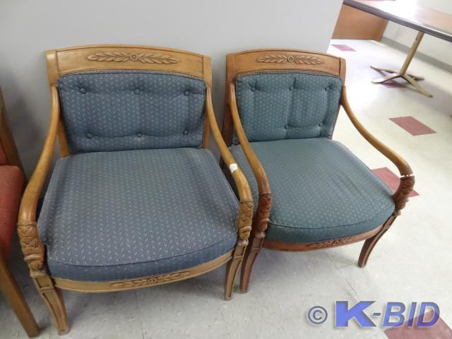 lot 63 image: 2 matching decorative wood framed s...