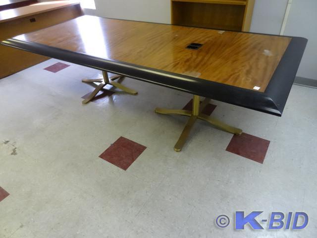 lot 64 image: 108 x 48 conference table with meta...