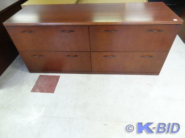 lot 78 image: 4 drawer lateral file credenza.. 72...