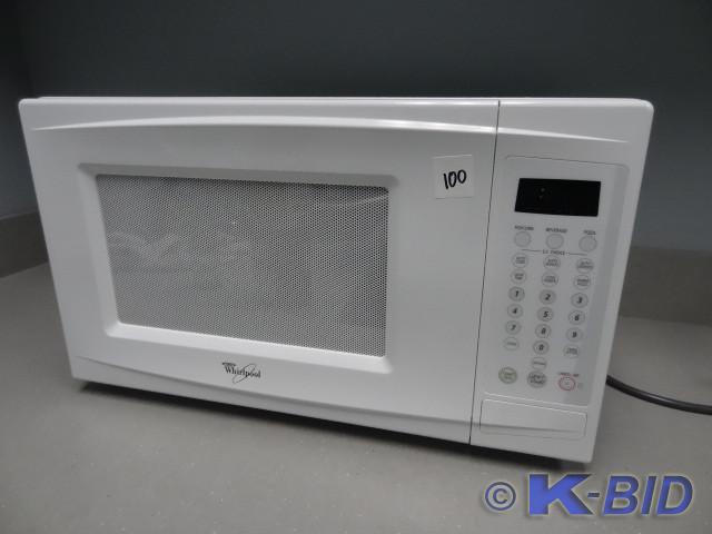 lot 100 image: Whirlpool model MT1120SLQ-0 microwa...