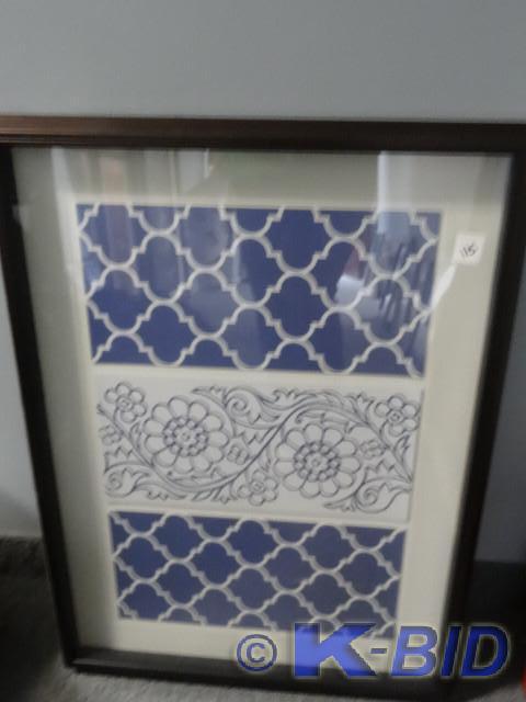 lot 115 image: 23 x 31 framed art