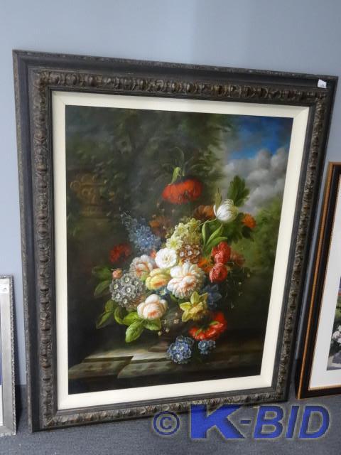 lot 118 image: 41 x 51 framed painting. By Flandin