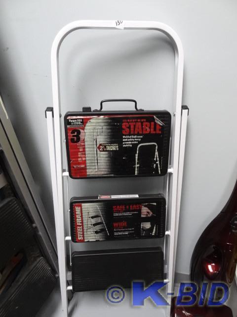 lot 130 image: Tricam fold up 3 step ladder