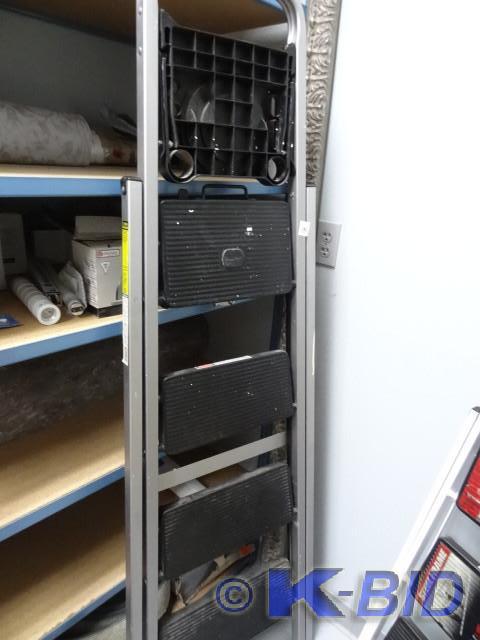 lot 131 image: Skinny mini 4 step fold up ladder