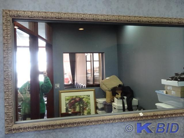 lot 148 image: Decorative wood frame. No glass. 77...