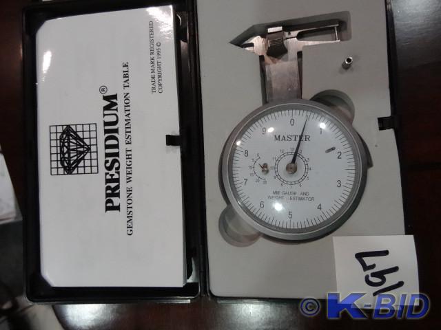 lot 197 image: Master MM gauge and weight estimato...