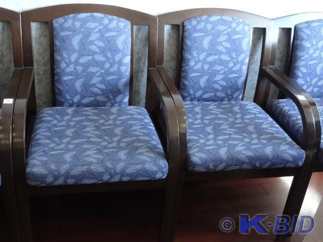 lot 29 image: 2 high end wood framed side chairs....