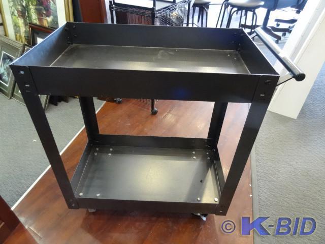 lot 56 image: Husky metal shop cart on wheels. 28...