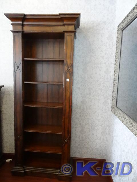 lot 6 image: Decorative wood book shelf. 5 adjus...
