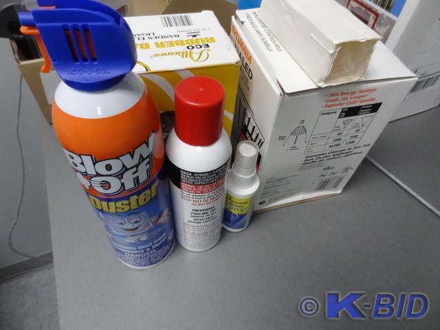 lot 82 image: Rubber bands. Blow off duster. Buta...