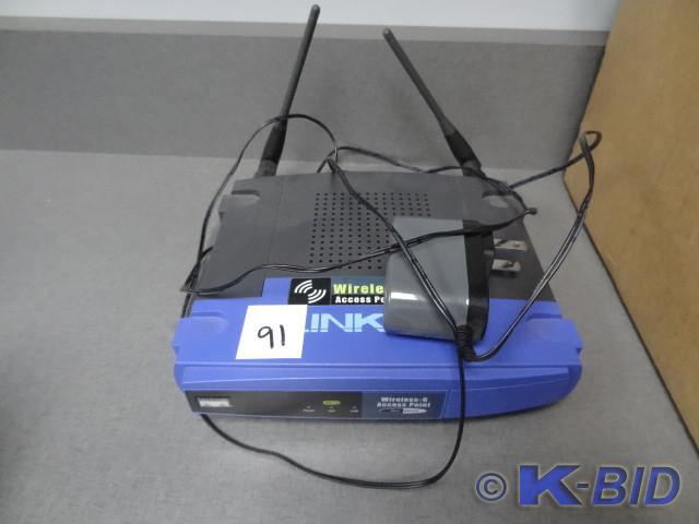 lot 91 image: Linksys wireless G access point wit...