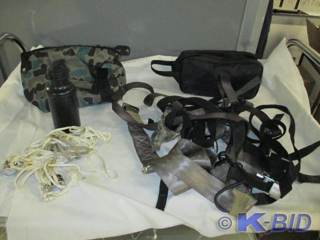 Variety of straps, 2 bags, plastic ...