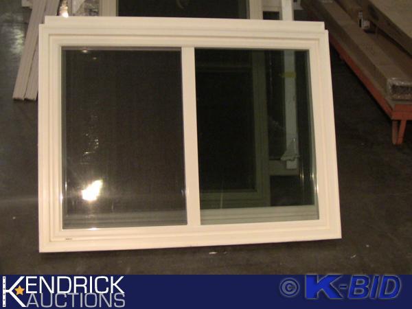 lot 109 image: 2 Lindsay Vinyl Framed Slider Windows