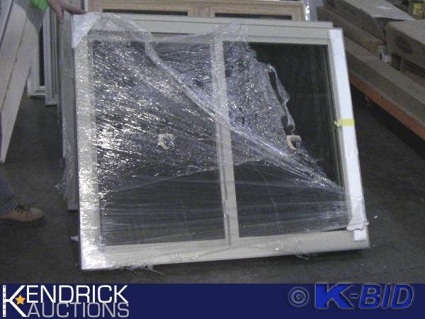 lot 111 image: 2 Lindsay Vinyl Framed Slider Windows