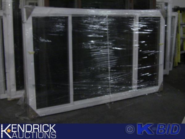 lot 133 image: 1 Lindsay Vinyl Framed 3 Lite (14, 12, 14) Slider Window