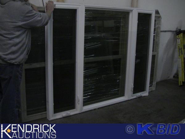 lot 137 image: 1 Lindsay Vinyl Framed 3 Lite (14, 12, 14) Casement Window