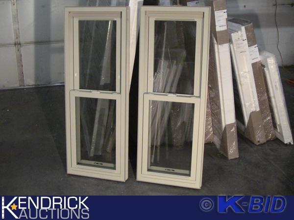 lot 152 image: 2 Lindsay Vinyl Framed Double Hung Windows