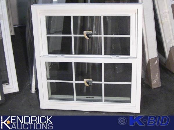 lot 167 image: 1 Lindsay Vinyl Framed Grid Double Hung Window