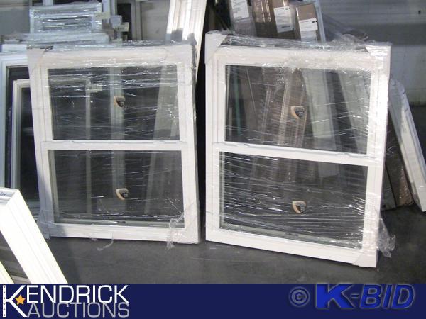 lot 168 image: 2 Lindsay Vinyl Framed Double Hung Windows