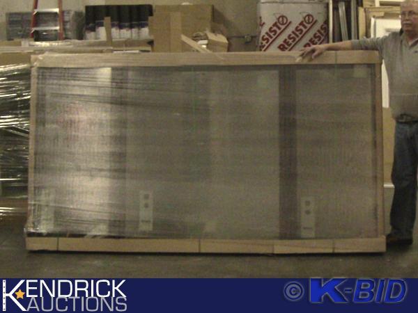 lot 178 image: 1 Marvin Integrity Vinyl Framed with Wood Jamb 3 Lite Casement Window