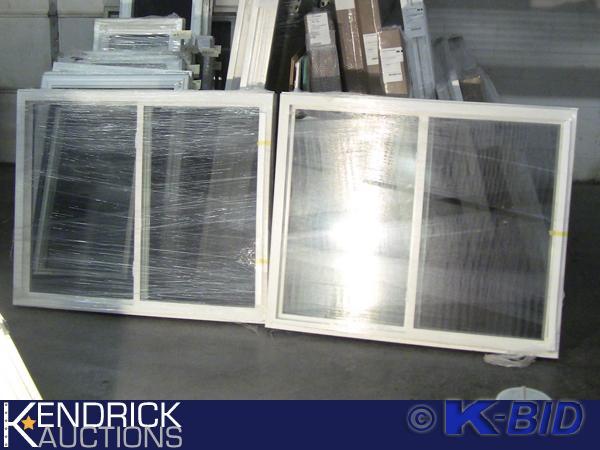 lot 180 image: 2 Lindsay Vinyl Framed Slider Windows
