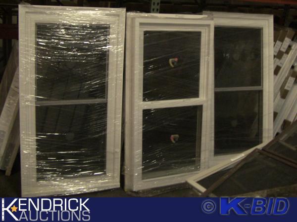 lot 181 image: 3 Lindsay Vinyl Framed Double Hung Windows
