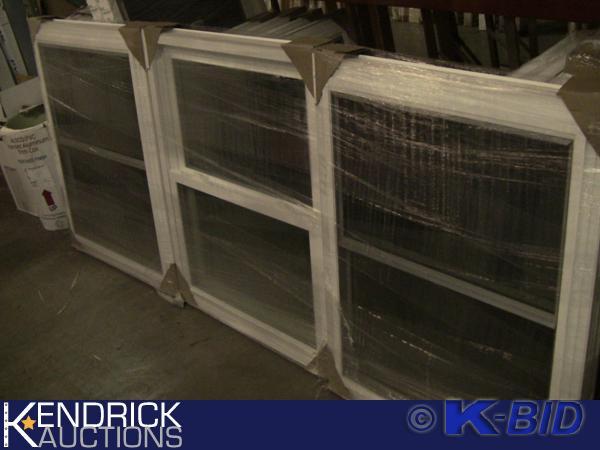 lot 182 image: 3 Lindsay Vinyl Framed Double Hung Windows