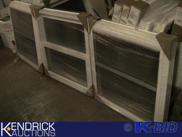 lot 183 image: 3 Lindsay Vinyl Framed Double Hung Windows