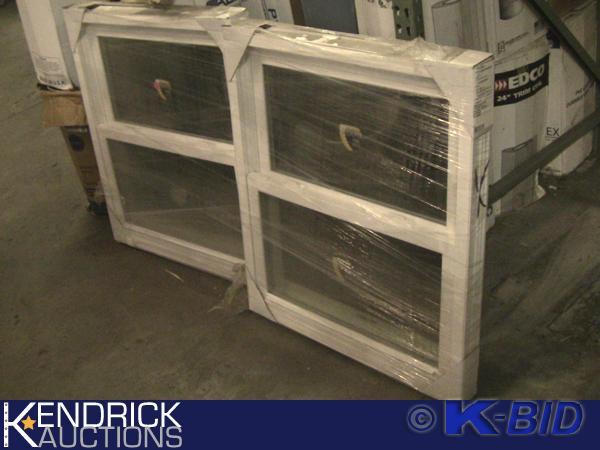 lot 187 image: 2 Lindsay Vinyl Framed Double Hung Windows