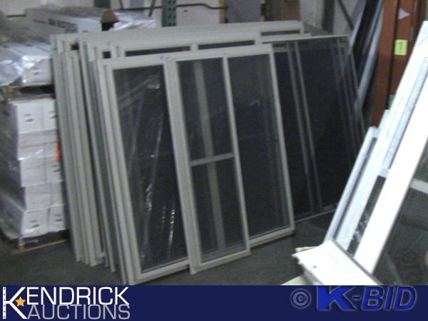 lot 189 image: Large Lot of 14 Aluminum Storm Windows