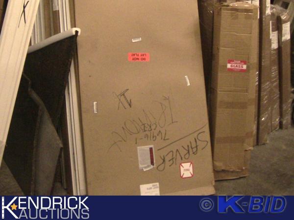 lot 208 image: Lot of 20 Storm Doors, Slabs, and Miscellaneous Parts