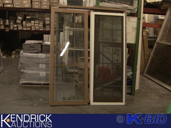 lot 213 image: 1 Lindsay Vinyl Right Handed (from outside view) Sliding Patio Door and Screen